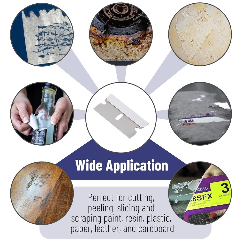Bates 50 Razor Blades - Precision Engineered for Safe, Clean Cutting Experience