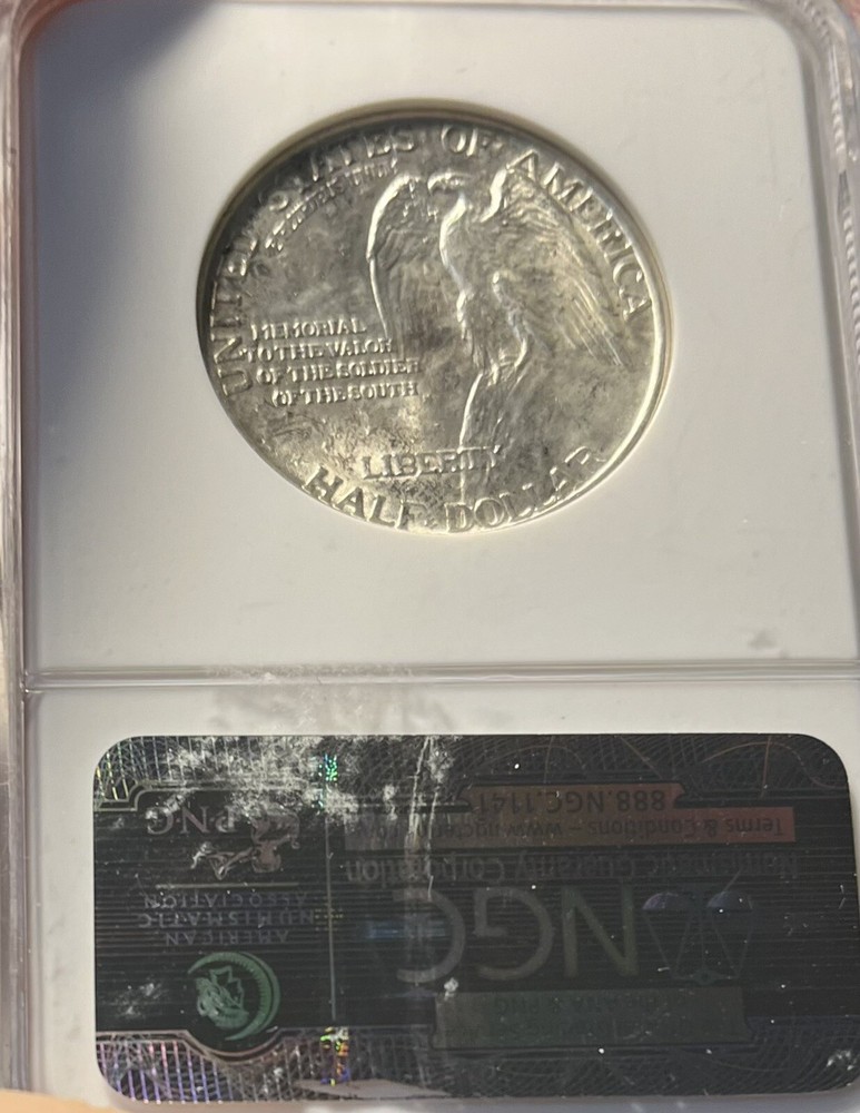 1925 NGC MS65 Stone Mountain Commemorative Silver Half Dollar