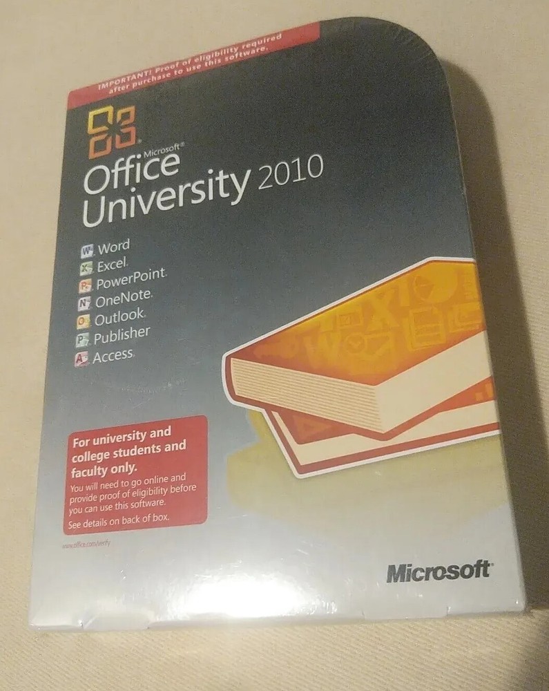Microsoft Office University 2010. Sealed. New