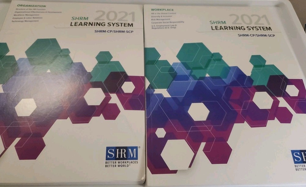 SHRM Learning System Books With Learning Card Deck - 2021 - Great Condition Used