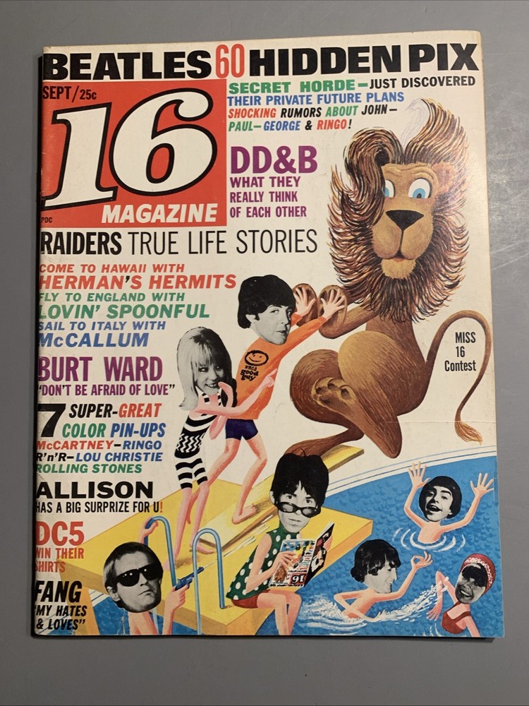 Beatles 16 Magazine September 1966 #28
