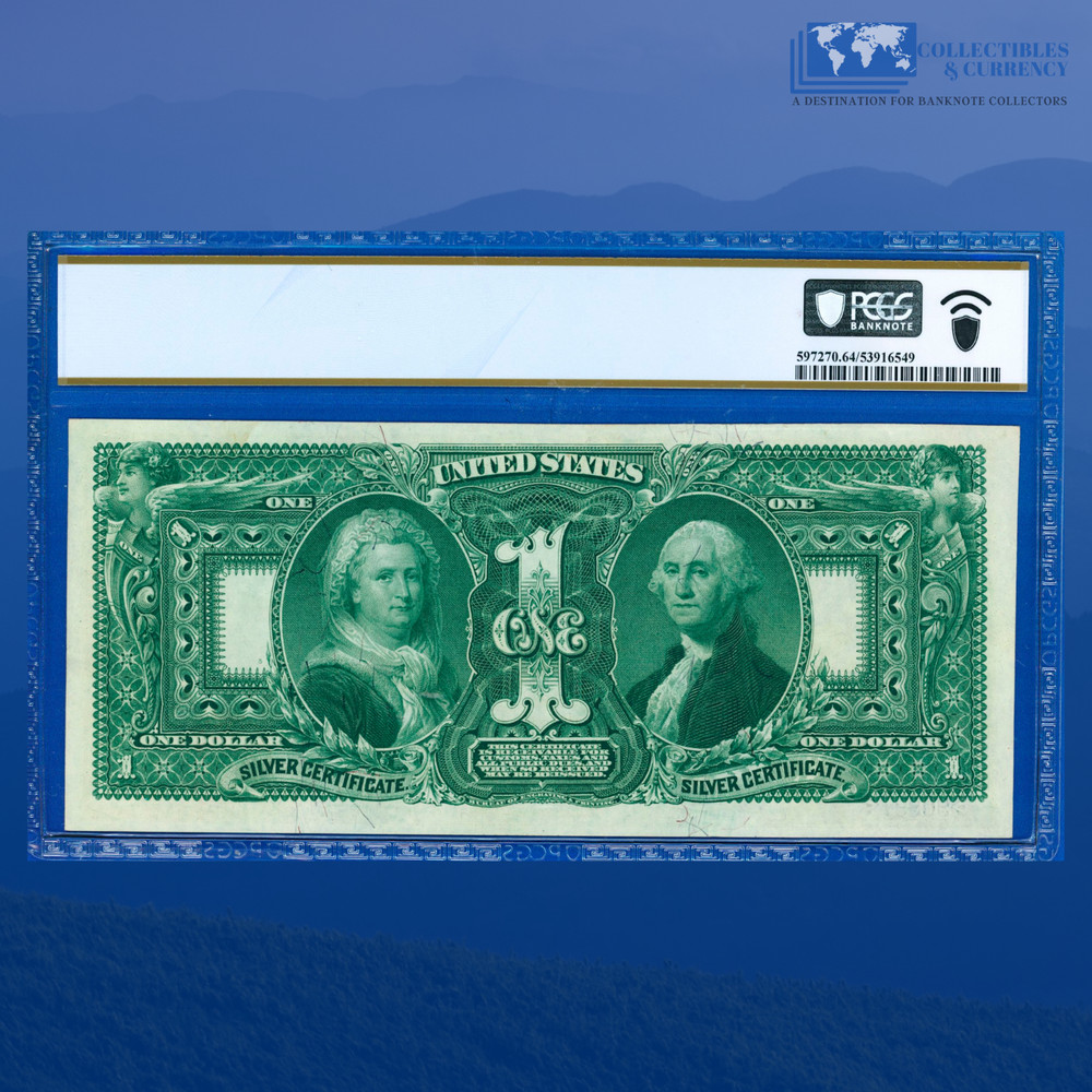Fr.224 1896 $1 Silver Certificate "EDUCATIONAL NOTE" , Low #, PCGS CU 64 #90997
