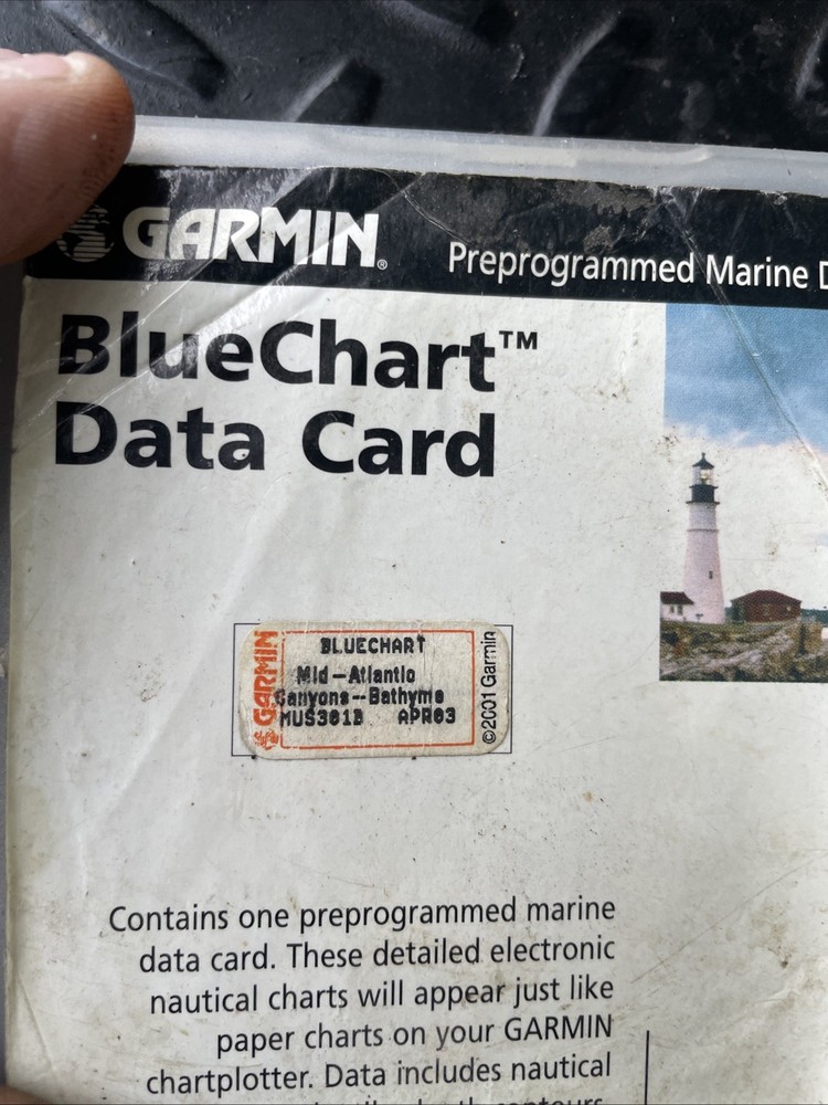 Garmin Blue Chart Data Card Mid-Atlantic Canyons Used