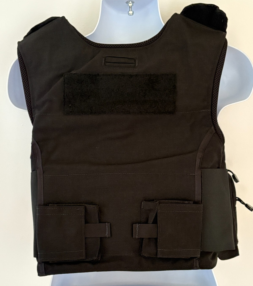 SECOND CHANCE Standard Fix Pocket Tactical Armor Carrier Side Open Small Black