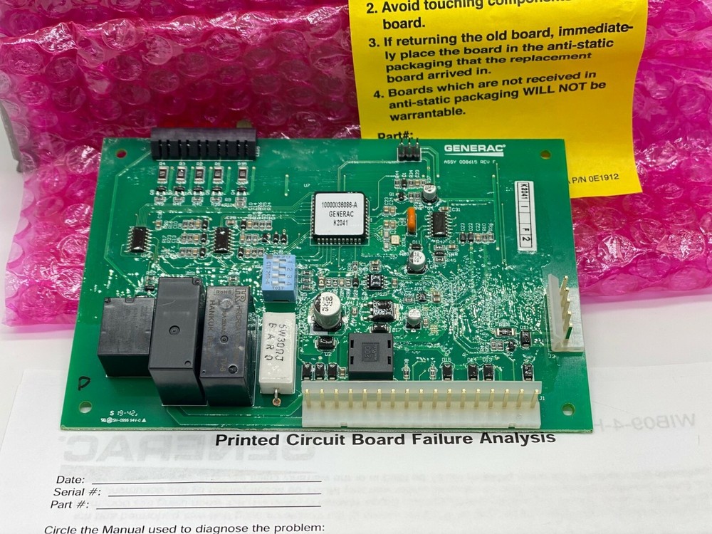 GENUINE GENERAC 0D86150SRV Control Board SAME DAY SHIPPING
