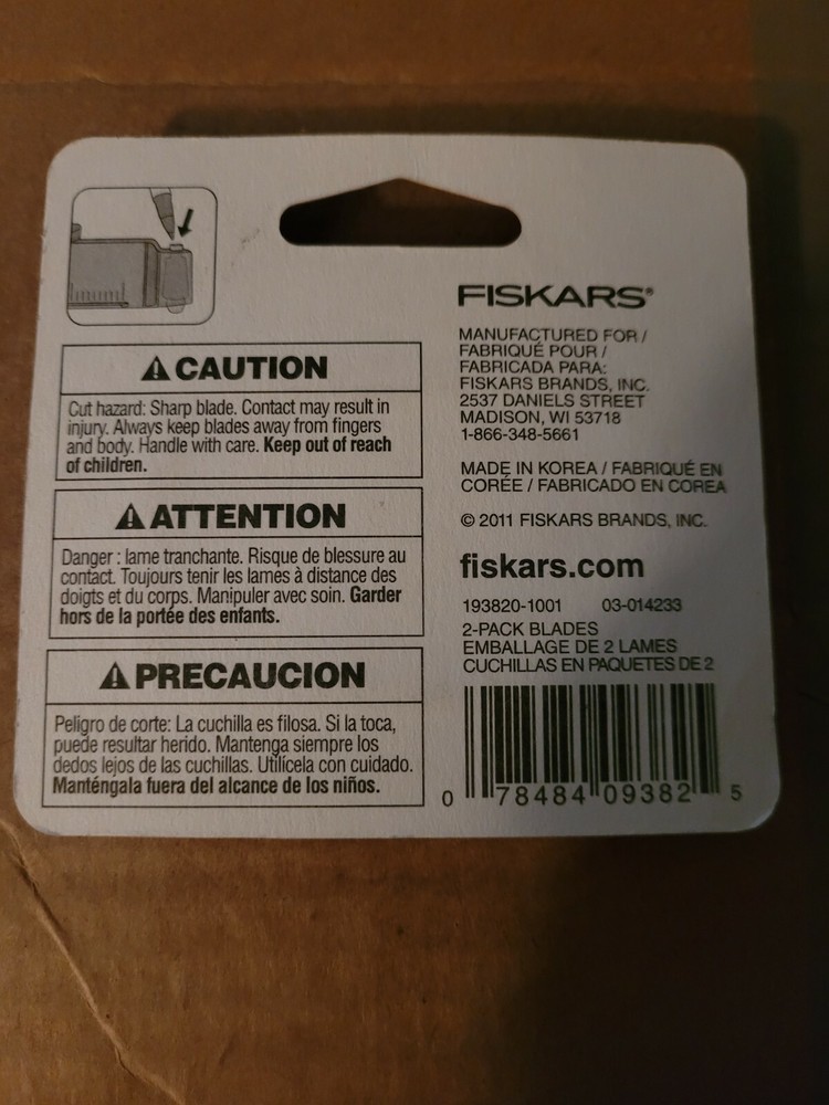 Fiskars Circle Cutter Refill Blades 2 Pack