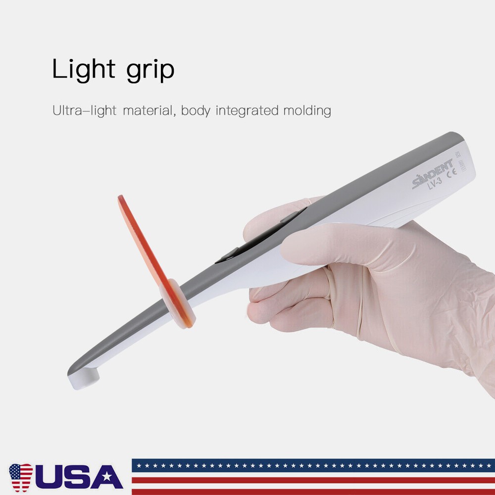 Dental Cordless Curing Light 3 Second LED Light Cure Lamp 3 Modes LV-3