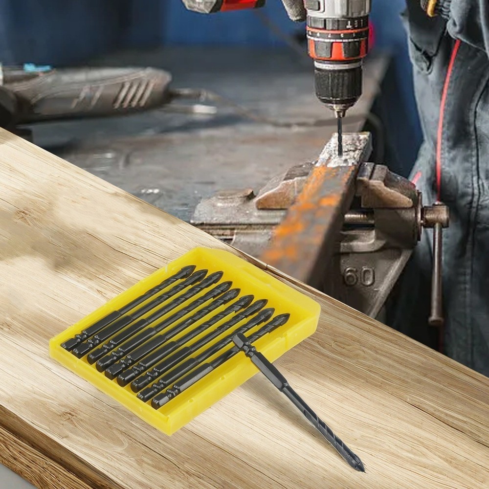 Tile Drill Bit 6mm Sharpened For Tile Brick Glass Kit Marble Mirrors Set Tools