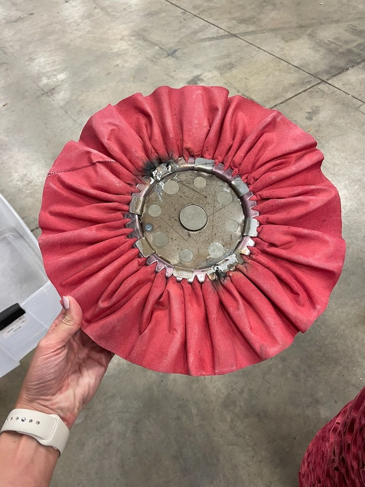 14" Airway Buffing Wheel for Angle Grinder - Red