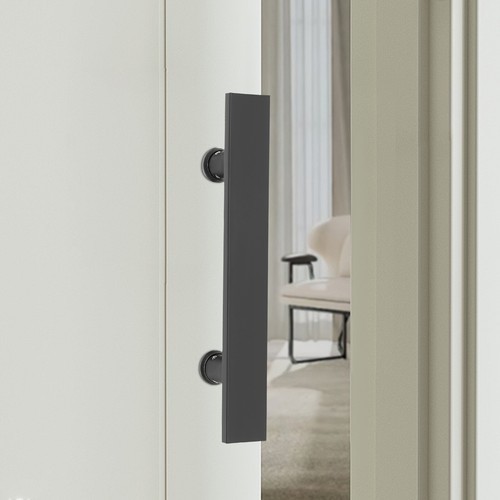 Double Sided Stainless Steel Door Handle H Shape Push Pull Door Handle Black