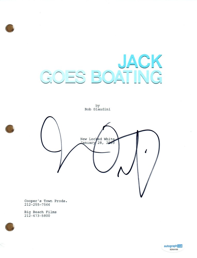 John Ortiz “Jack Goes Boating” Signed Autograph Movie Script Screenplay ACOA COA