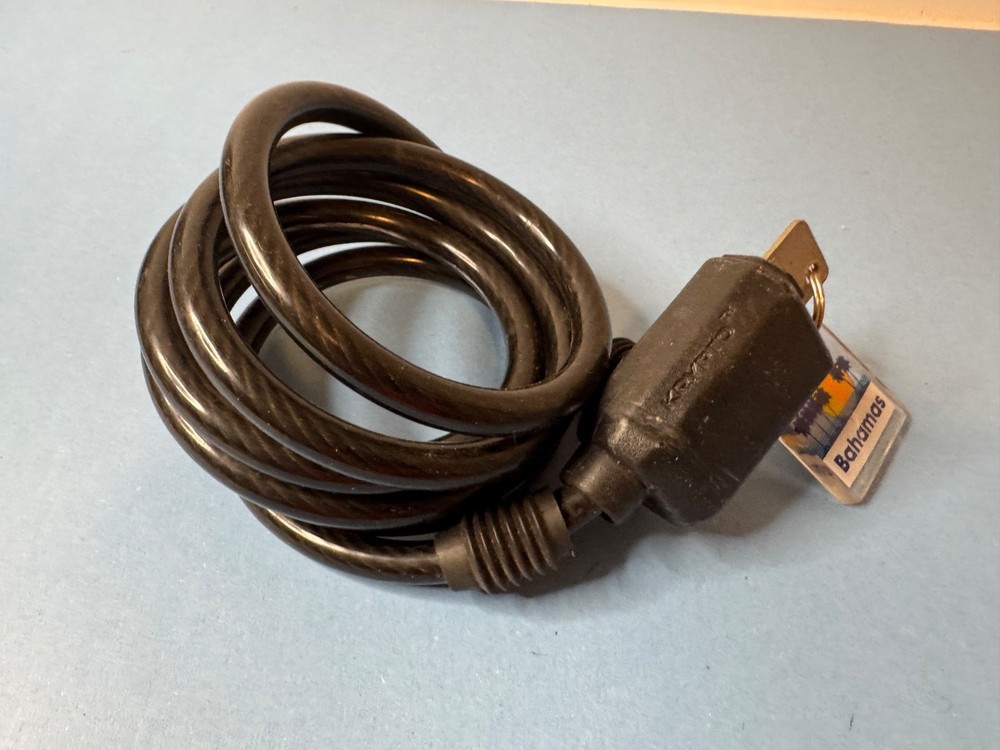 Krypto Cable Lock with Key - Secure bikes, Lock tools, Secure chairs, Flexible!