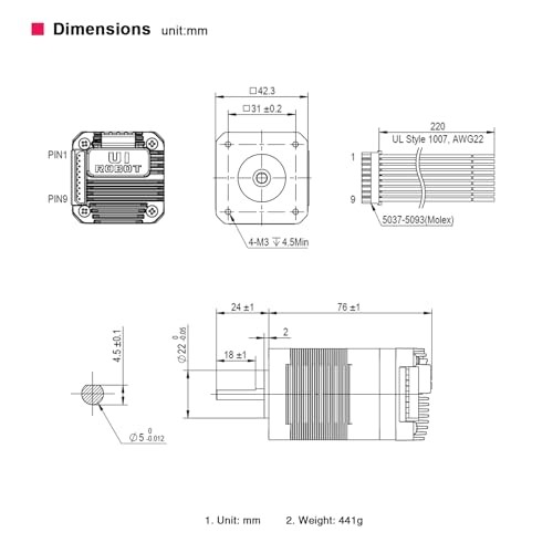 Integrated Servo Stepper Motor with Built NEMA 17 Absolute (Multi-turn) Encoder