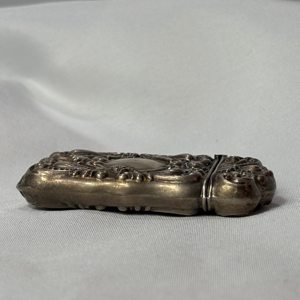 Antique Sterling Silver Match Safe 16 Gram Vesta Striker Bottom