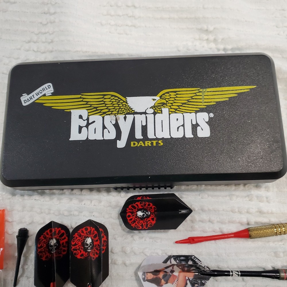 Easyriders Darts Set With Case 5 Darts And Extra Tips