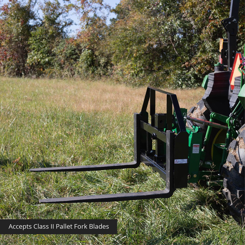 Titan Attachments 42-in Pallet Fork Hay Frame Attachment with Rack
