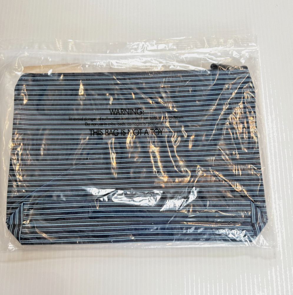 Thirty One Zipper Pouch Sailor Stripe NEW