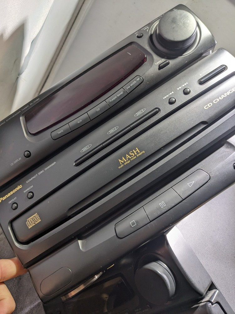 Panasonic Tuner/Compact Disc Changer SL-CH80 + Cassette Deck/Amplifier SU-CH80
