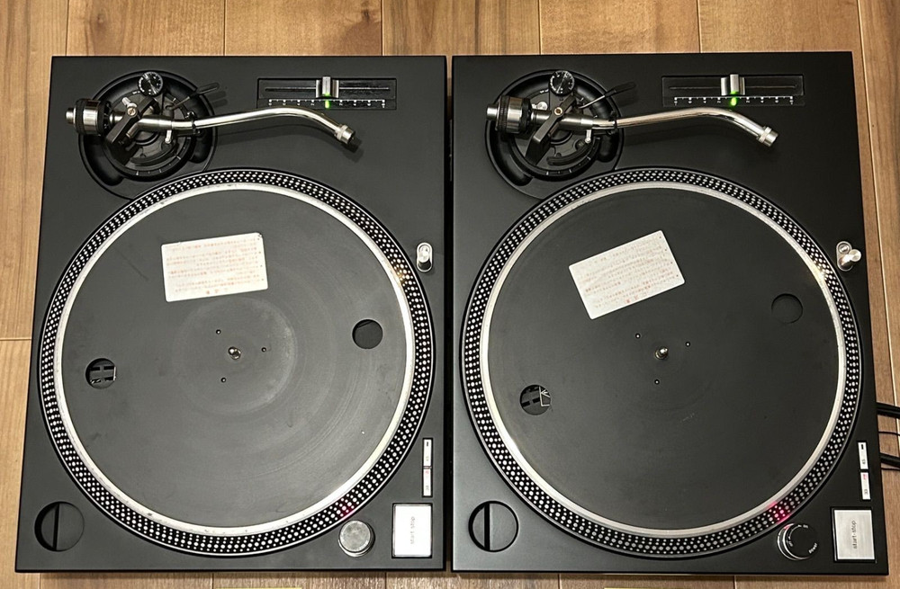 Technics SL-1200MK3 DJ Record Turntable System Pair Set Mogami FullyFunction