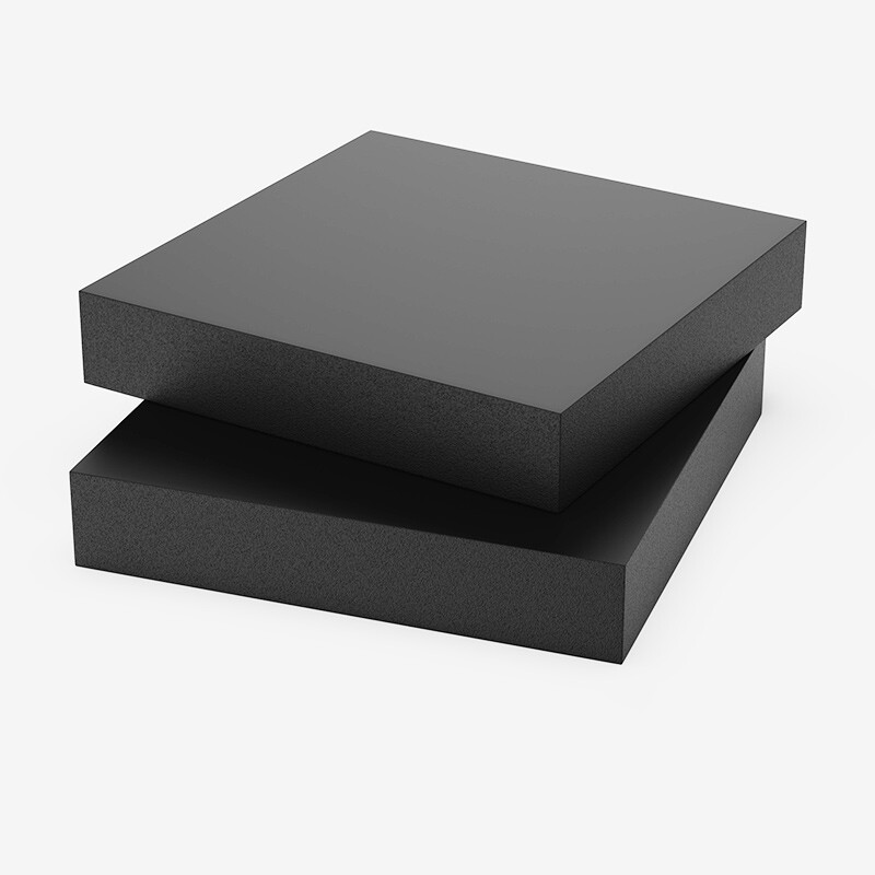Solid Silicone Square Black Rubber Sheet Lap Block Shock Absorbing Pad Plate
