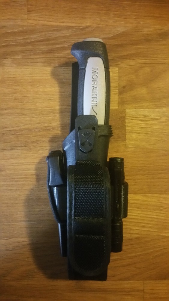 Mora Morakniv Utility Sleeve Robust Package: Knife + Flashlight + Ferro + Pouch