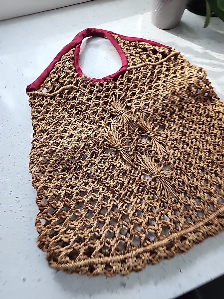Vintage Sisal Mesh Bag