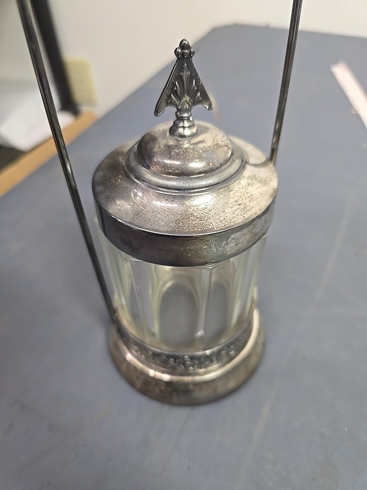 Vintage Silverplate Pickle Castor