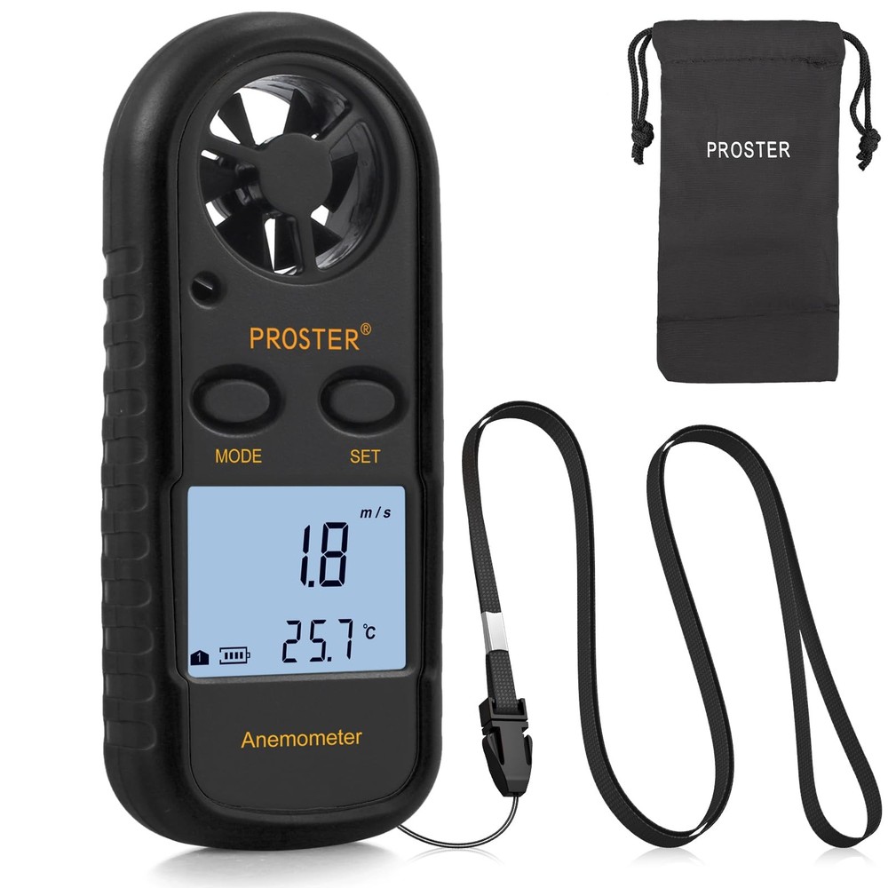 Anemometer Digital LCD Wind Speed Meter Air Flow Speed...