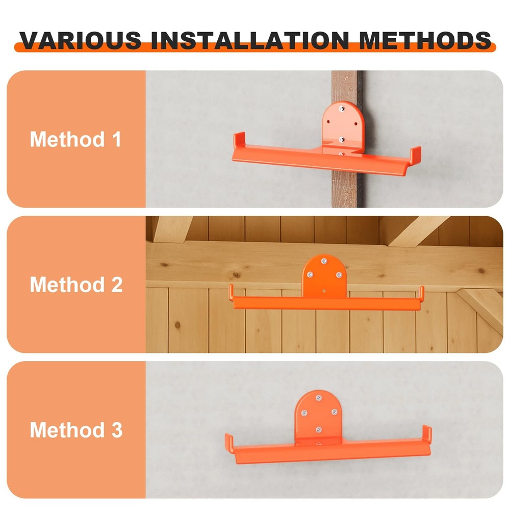 2 Pack Backpack Blower Rack, Heavy Duty Anti-Scratch Leaf 2