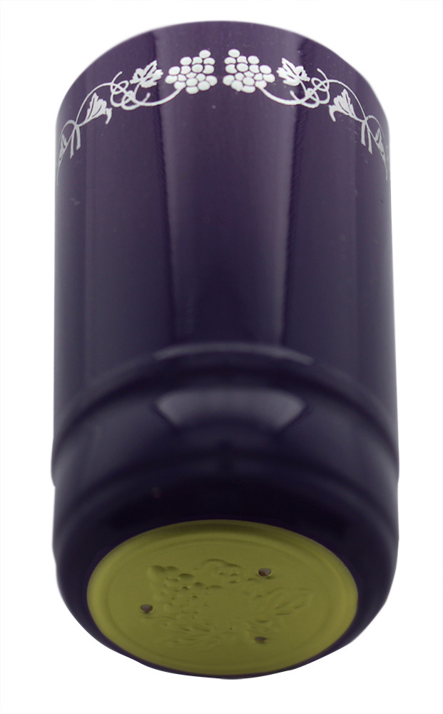 Purple Silver Grapes PVC Shrink Capsules-30 Per Bag