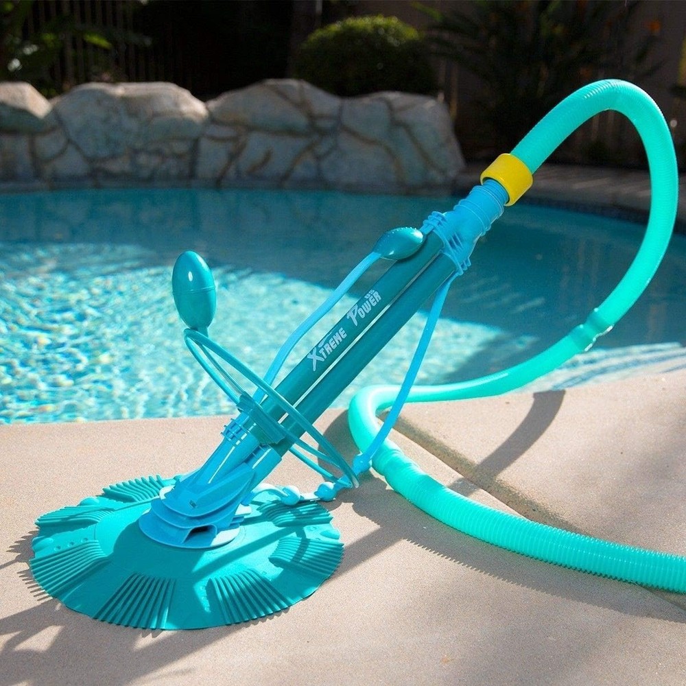 Automatic Pool Cleaner Vacuum for Inground Pools Blue High-Efficiency