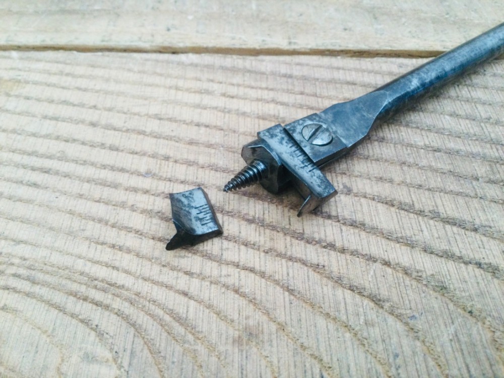 Vintage Ridgeway Expansive Adjustable Auger Drill Brace Bit