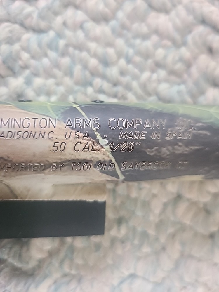 Mint Remington Genesis Inline Muzzleloader Barrel - 28 " 50 Cal Mossy Oak Break