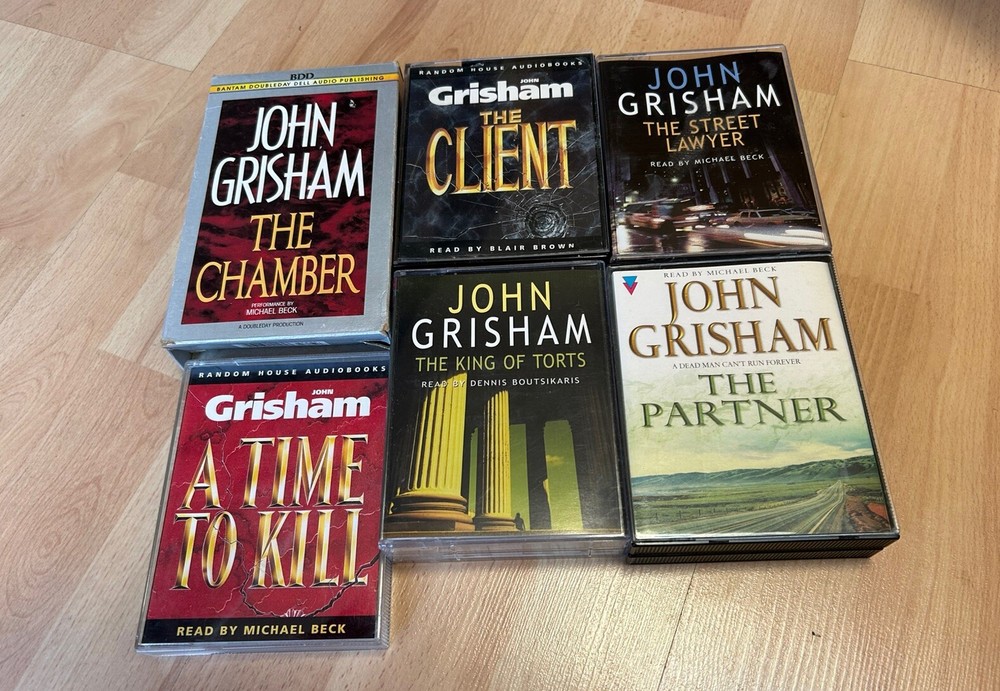 John Grisham Audio Cassette Bundle x 6
