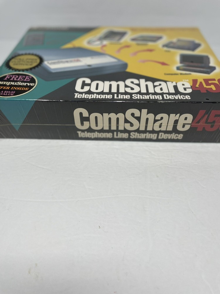 Comshare 450 Line Sharing Device Phone Fax Answering Machine Computer New Sealed