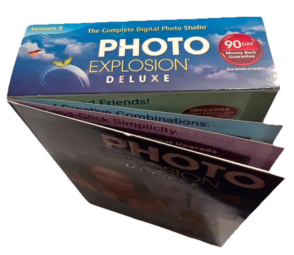 Photo Explosion Deluxe Version 5 Digital Editing Software Box NEW Unopened Box