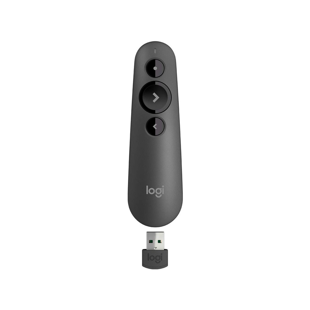 Wireless Presentation Remote with Red Laser Pointer 20m Range Plug and Play