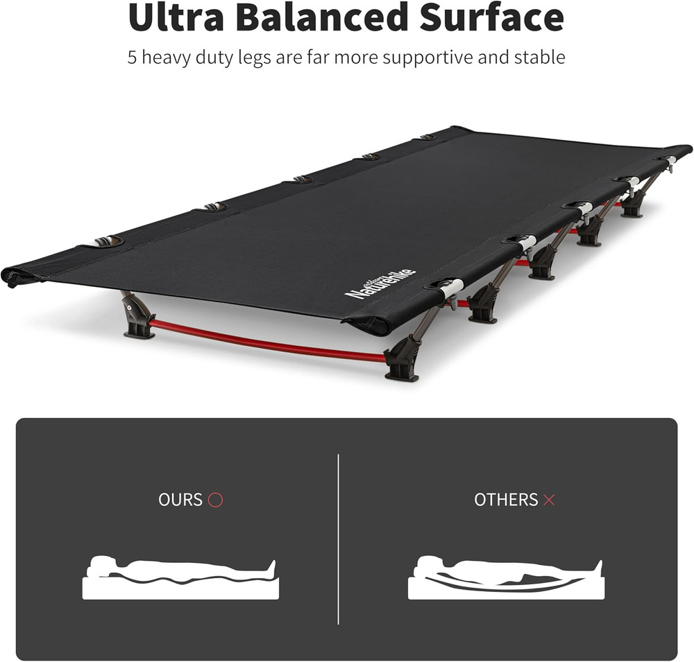 Greenwild Camping Cot, Ultralight Folding Backpacking Cot, 60-Second Easy Set-Up