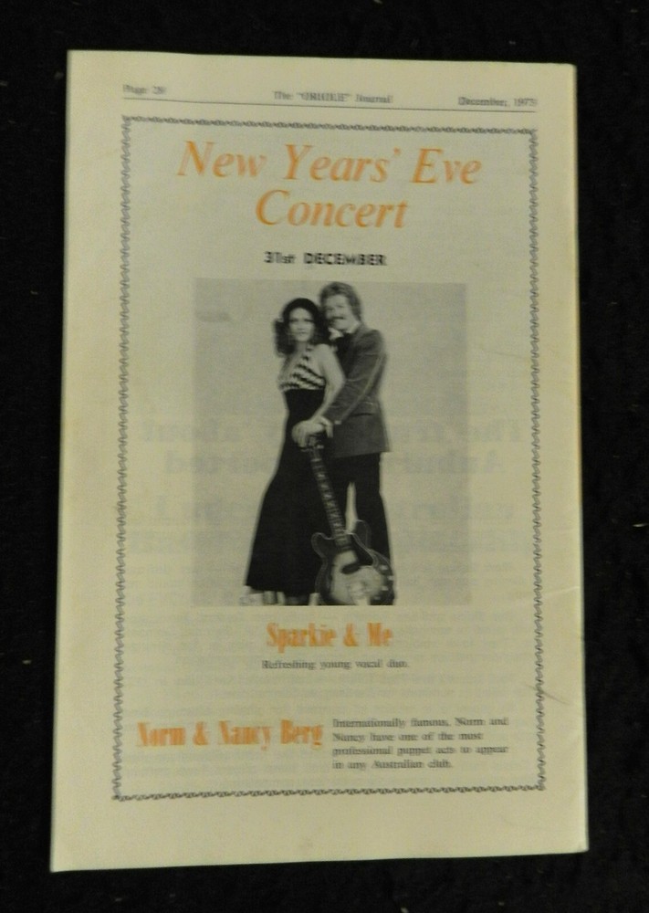 1973 ORIOLE JOURNAL AUBURN AUSTRALIA BASEBALL PROGRAM