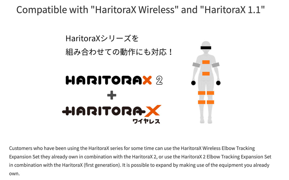 Haritorax 2 Wireless Elbow Tracking by Shiftall Bluetooth Tracking For VR