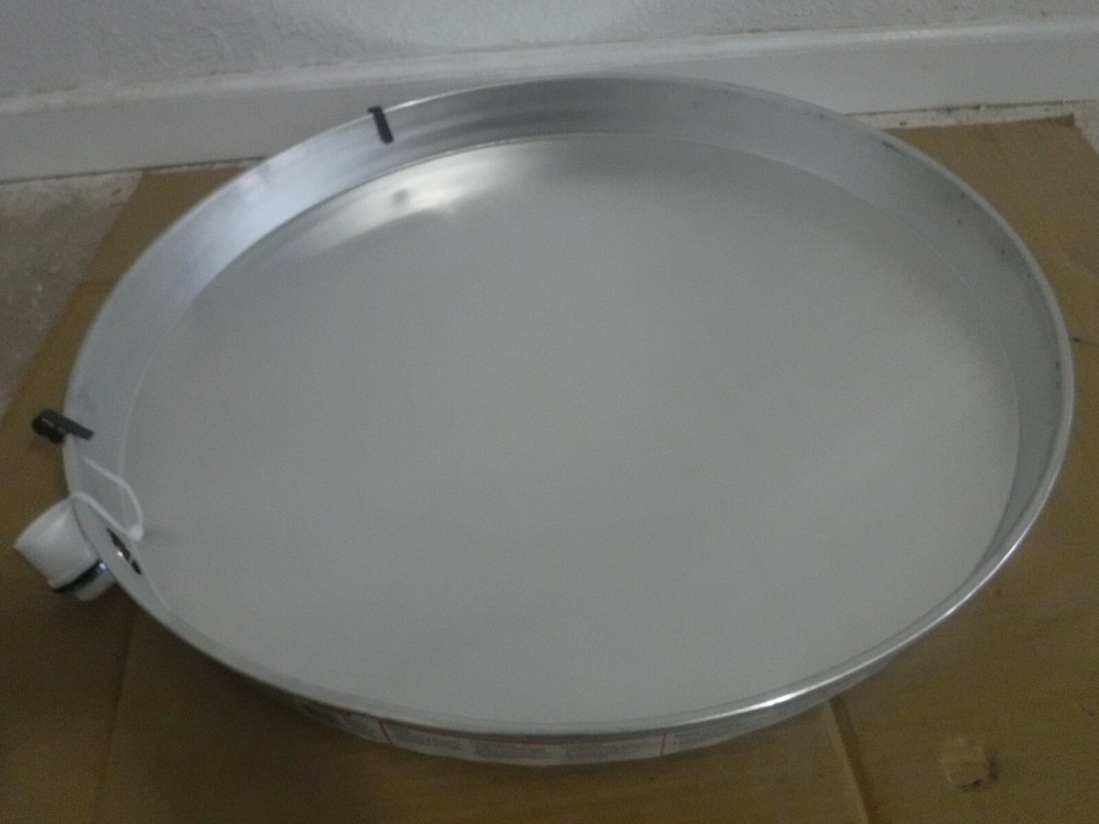 Oatey 24" Aluminum Water Heater Pan with 1" PVC Fitting NEW,
