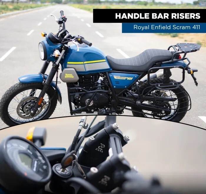 Angular Handlebar Riser Fit for Royal Enfield SCRAM 411