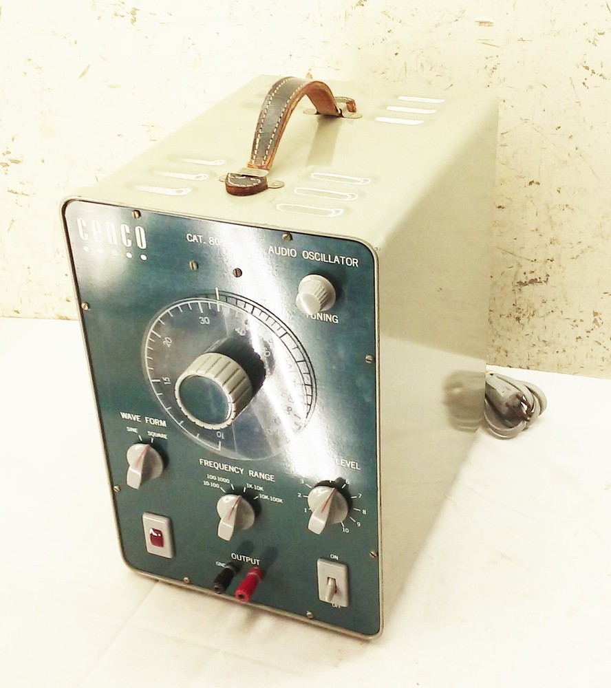 Vintage audio oscillator Cenco 80593 POWERS ON UNTESTED