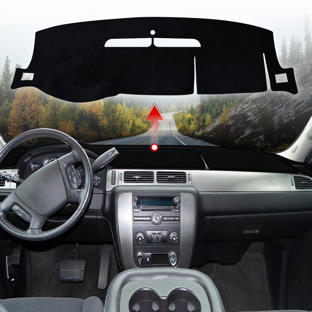Dashboard Cover Dash Cover Mat Pad Carpet Custom For 2007-2013 Chevy Silverado
