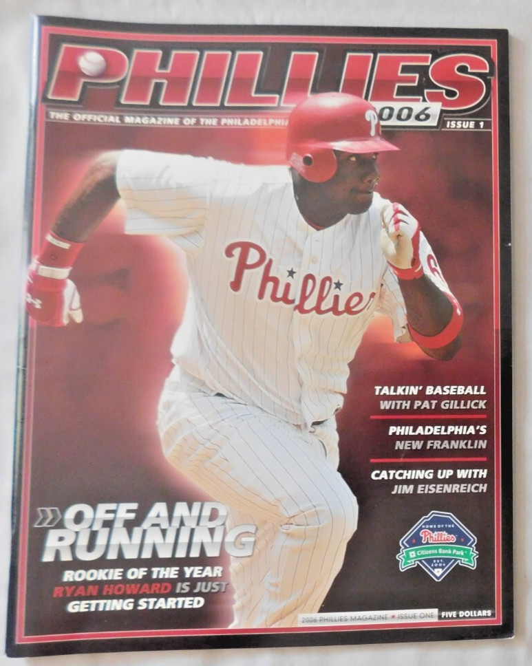 Ryan Howard 2006 Philadelphia Phillies Program Issue #1