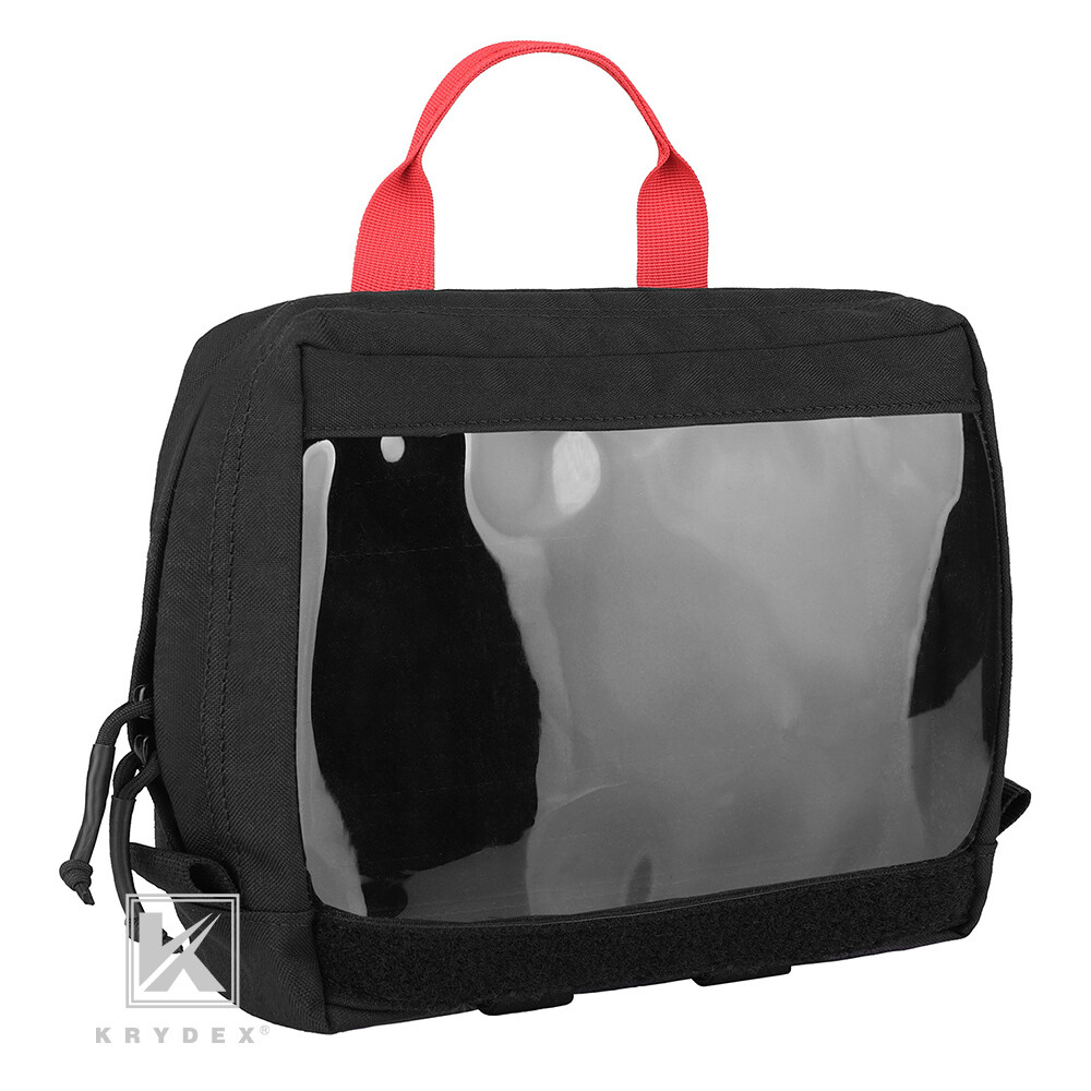 KRYDEX Clear Top Insert Pouch Organizer Hook Back Packing Cube for Backpack