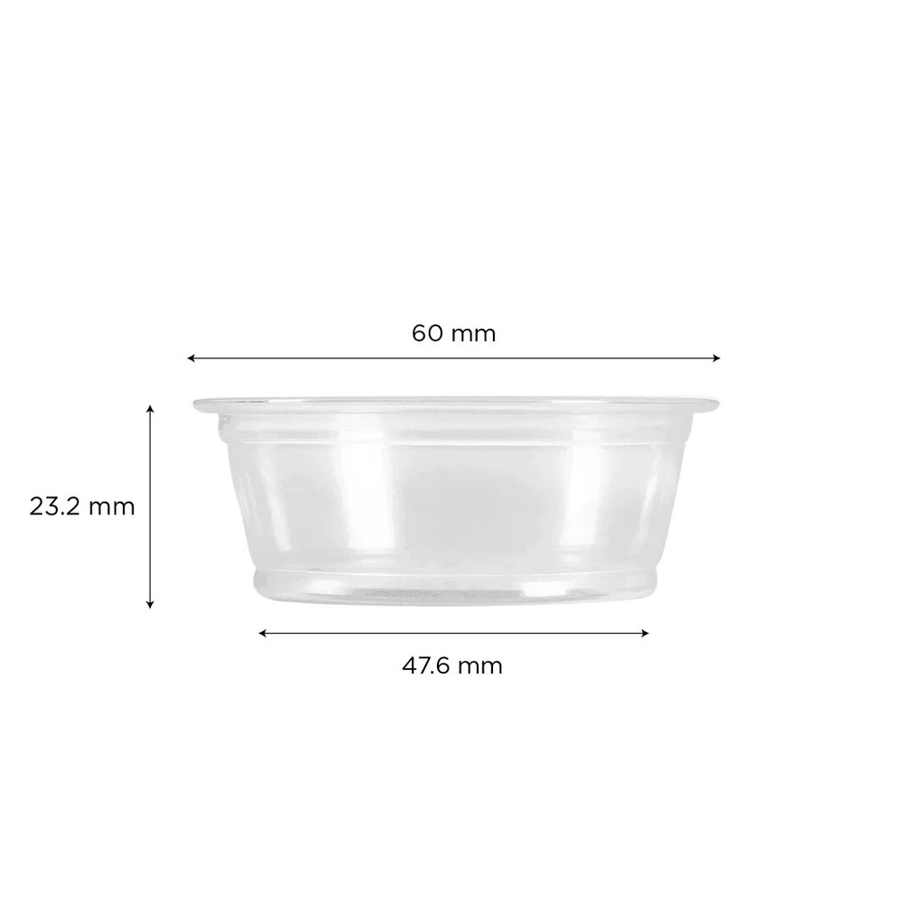 Karat 1.5oz PP Plastic Portion Cups - Clear - 2,500 ct, FP-P150-PP