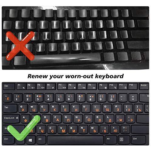 3 Pack Russian Keyboard Stickers Replacement for Computer Notebook Laptop