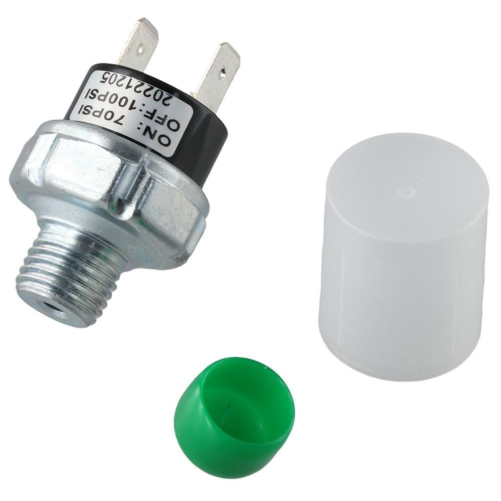 2Pcs Air Pressure Switch 1/4"-18 NPT Pressure Controller 70-100 PSI Low Press...
