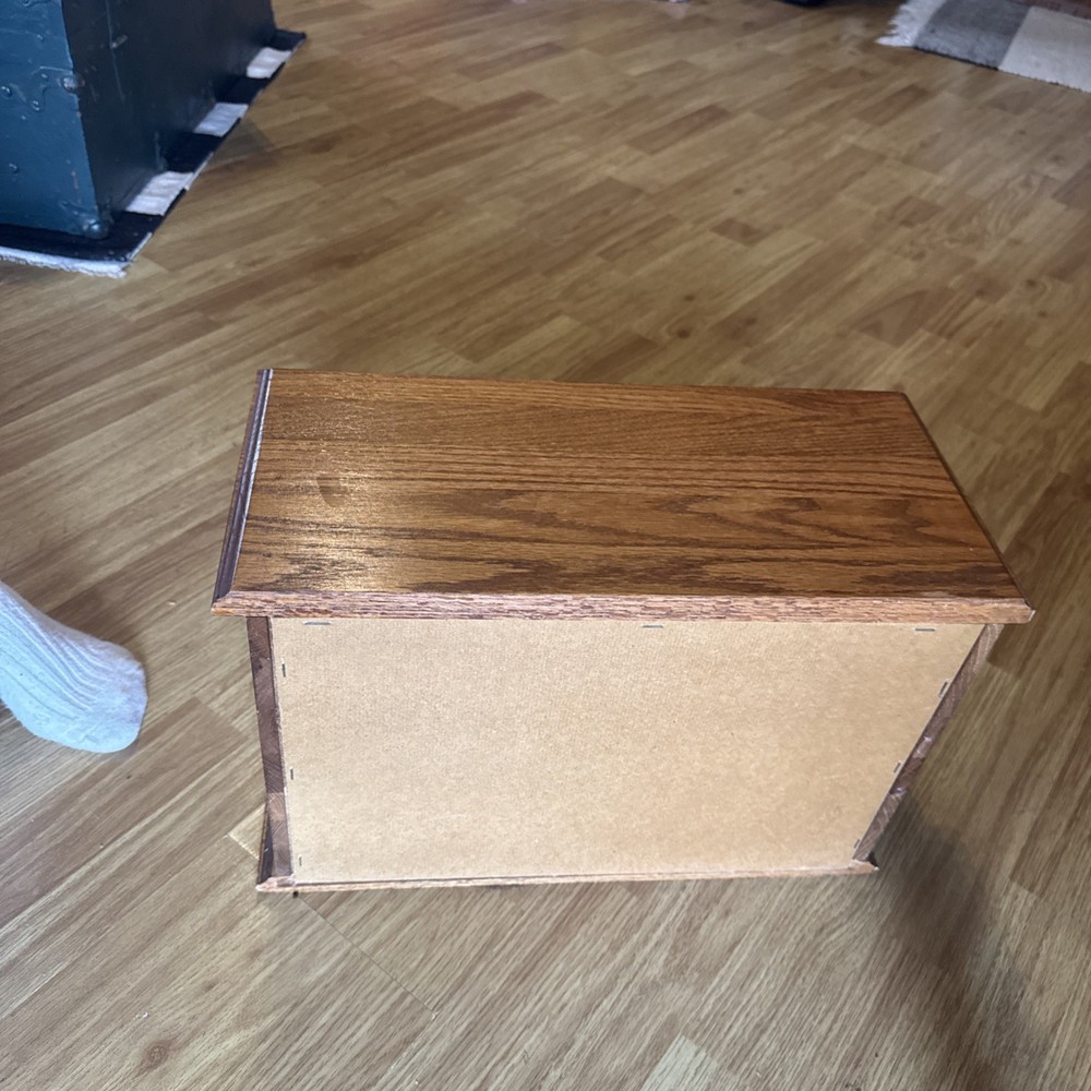 Mid Century Oak Bread Box